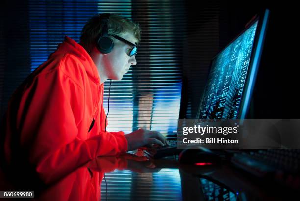 cyber attacks - bill hinton stock pictures, royalty-free photos & images