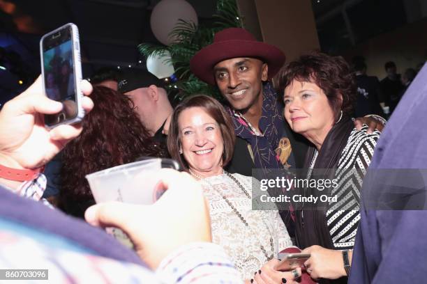 Chef Marcus Samuelsson greets guests at The Food Network & Cooking Channel New York City Wine & Food Festival Presented By Coca-Cola - Smorgasburg...