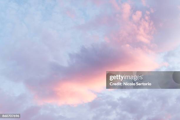 pink cloud in delicate pastel sky - black rock desert stock pictures, royalty-free photos & images