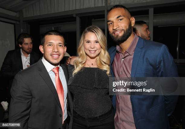 Javi Marroquin, Kailyn Lowry and DeAndre Perry attend the exclusive premiere party for Marriage Boot Camp Reality Stars Season 9 hosted by WE tv on...