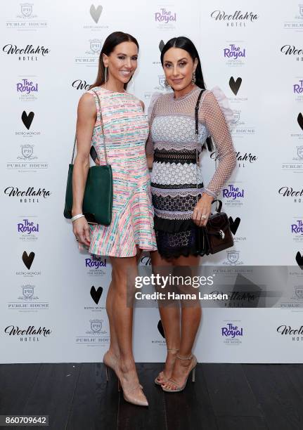 Kyly Clarke and Terry Biviano attend the Bistro Moncur Ladies Luncheon on October 13, 2017 in Sydney, Australia.