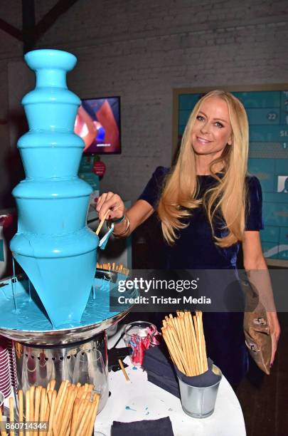 Jenny Elvers attends the Amorelie Christmas Calender Launch Dinner on October 12, 2017 in Berlin, Germany.