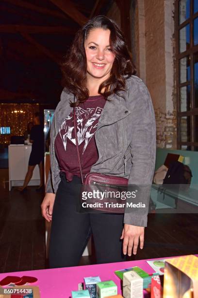 Paula Lambert attends the Amorelie Christmas Calender Launch Dinner on October 12, 2017 in Berlin, Germany.