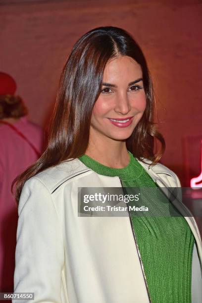 Sila Sahin attends the Amorelie Christmas Calender Launch Dinner on October 12, 2017 in Berlin, Germany.