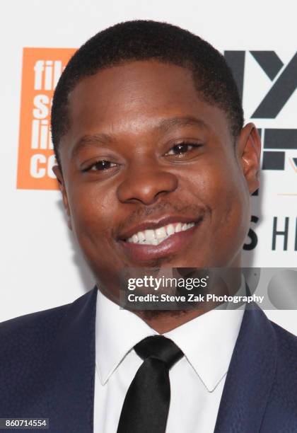 Actor Jason Mitchell attends the 'Mudbound' screening during the 55th New York Film Festival at Alice Tully Hall on October 12, 2017 in New York City.