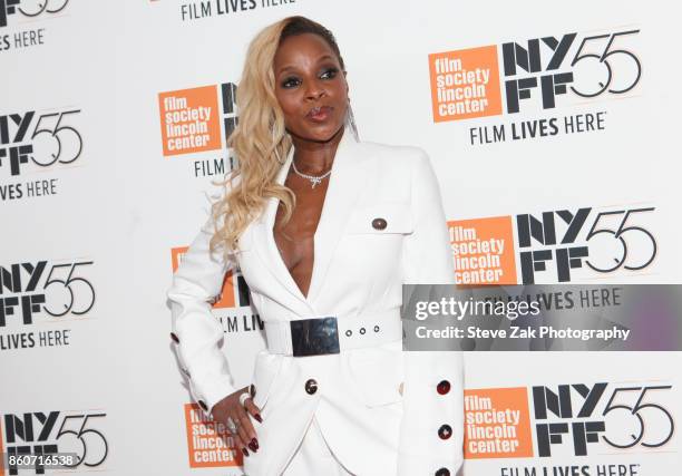 Mary J. Blige attends the Mudbound" screening during the 55th New York Film Festival at Alice Tully Hall on October 12, 2017 in New York City.