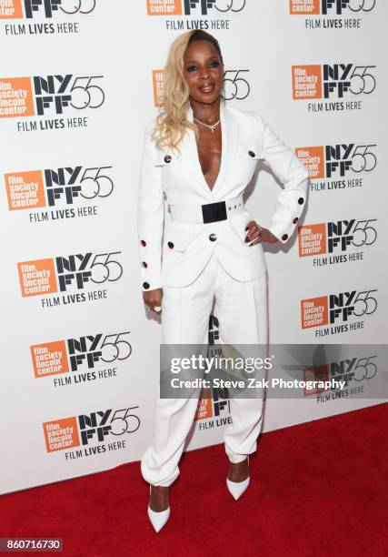 Mary J. Blige attends the Mudbound" screening during the 55th New York Film Festival at Alice Tully Hall on October 12, 2017 in New York City.