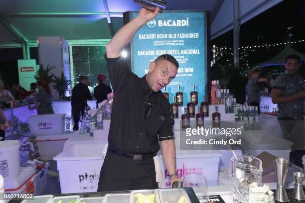 Bacardi cocktail is made at The Food Network & Cooking Channel New York City Wine & Food Festival Presented By Coca-Cola - Smorgasburg presented by...