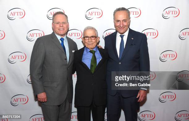 David Zaslav of Discovery Communications, Owner, Advance Publications Donald Newhouse, Honoree Sen. Charles E. Schumer attend The Association for...