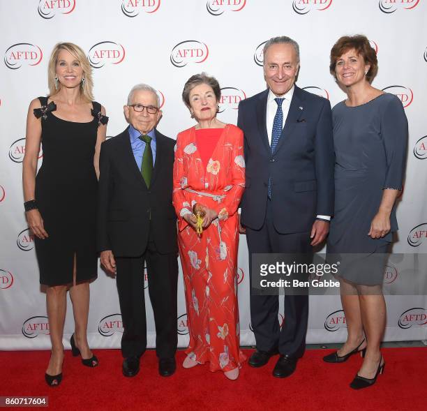 Journalist Paula Zahn, Owner, Advance Publications Donald Newhouse, Victoria Newhouse and Sen. Charles E. Schumer, Executive Director, AFTD Susan...