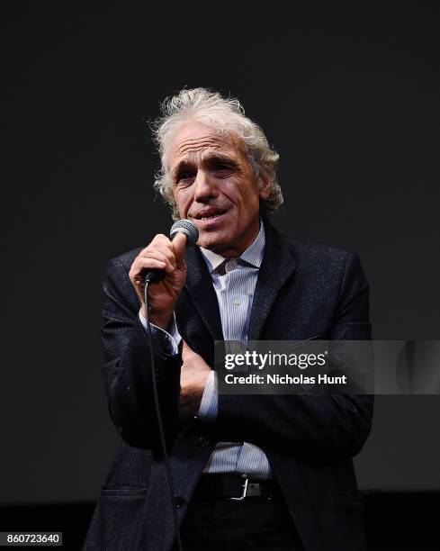 Abel Ferrara speaks at the 55th New York Film Festival presentation of - "Piazza Vittorio" at The Film Society of Lincoln Center, Walter Reade...