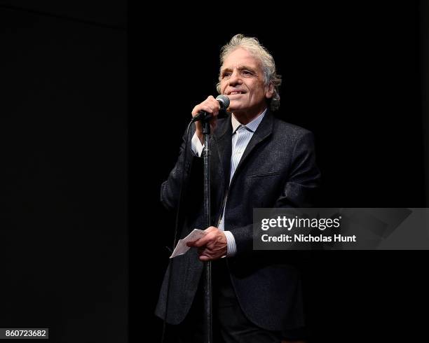 Abel Ferrara speaks at the 55th New York Film Festival presentation of - "Piazza Vittorio" at The Film Society of Lincoln Center, Walter Reade...