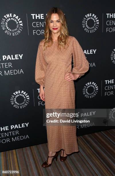 Actress Leisha Hailey attends Paley Honors in Hollywood: A Gala Celebrating Women in Television at the Beverly Wilshire Four Seasons Hotel on October...