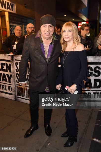 Steven Van Zandt and Maureen Van Zandt attend "Springsteen On Broadway" at Walter Kerr Theatre on October 12, 2017 in New York City.