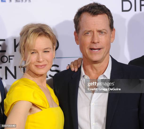 Greg Kinnear and Renee Zellweger arrive at the premiere of Paramount Pictures and Pure Flix Entertainment's "Same Kind Of Different As Me" at...