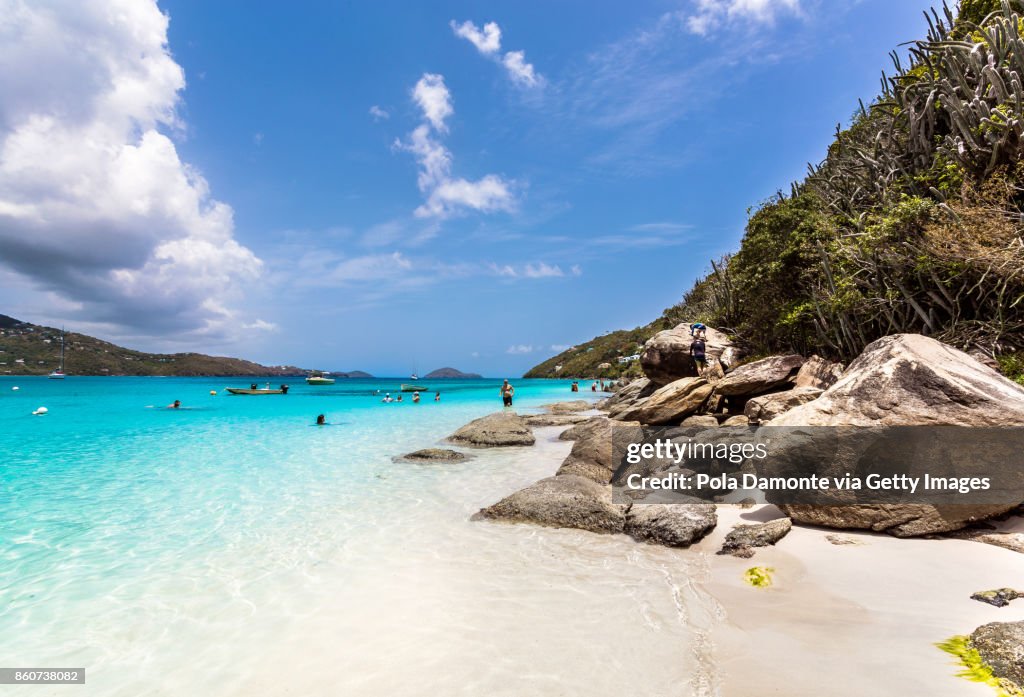 Magens Bay beach at Saint Thomas, US Virgin Islands