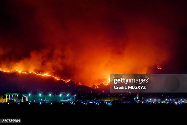 la tuna fire - california wildfire stock pictures, royalty-free photos & images