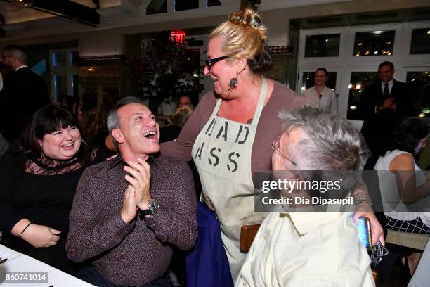 Chef Beatrice Tosti speaks with guests during a Dinner with Debi Mazar, Gabriele Corcos and Beatrice Tosti part of the Bank of America Dinner Series...