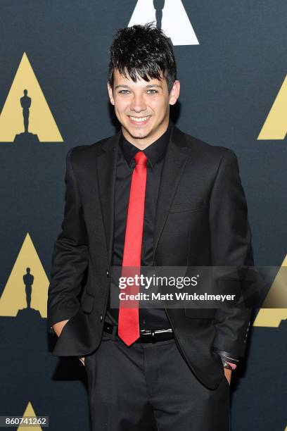 Devon Manney attends the Academy of Motion Picture Arts and Sciences 44th Student Academy Awards at Samuel Goldwyn Theater on October 12, 2017 in...