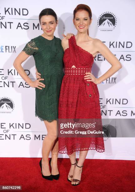Caterina Scorsone and Sarah Drew arrive at the premiere of Paramount Pictures and Pure Flix Entertainment's "Same Kind Of Different As Me" at...