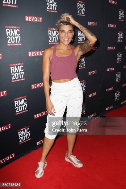 Hannah Rad attends the 2017 REVOLT Music Conference - Chairman's Welcome Ceremony at Eden Roc Hotel on October 12, 2017 in Miami Beach, Florida.