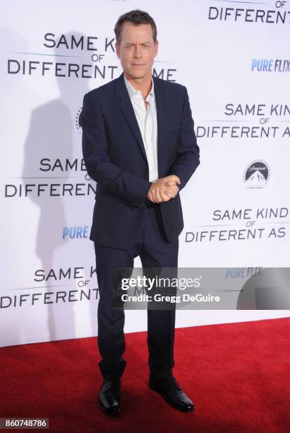 Greg Kinnear arrives at the premiere of Paramount Pictures and Pure Flix Entertainment's "Same Kind Of Different As Me" at Westwood Village Theatre...