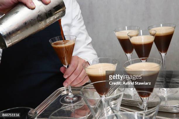 Espresso martinis are served during the celebration of women in the kitchen part of the Bank of America Dinner Series presented by The Wall Street...