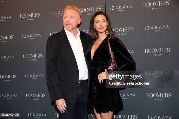 Boris Becker and his wife Lilly Becker during the grand opening of Roomers & IZAKAYA on October 12, 2017 in Munich, Germany.