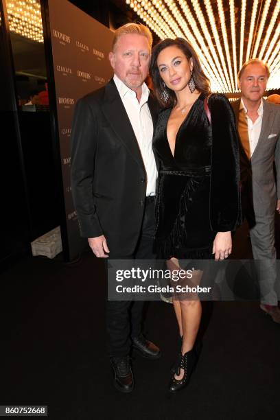 Boris Becker and his wife Lilly Becker during the grand opening of Roomers & IZAKAYA on October 12, 2017 in Munich, Germany.