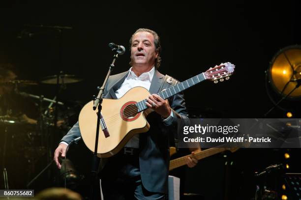 Chico and the Gypsy perform at L'Olympia on October 12, 2017 in Paris, France.