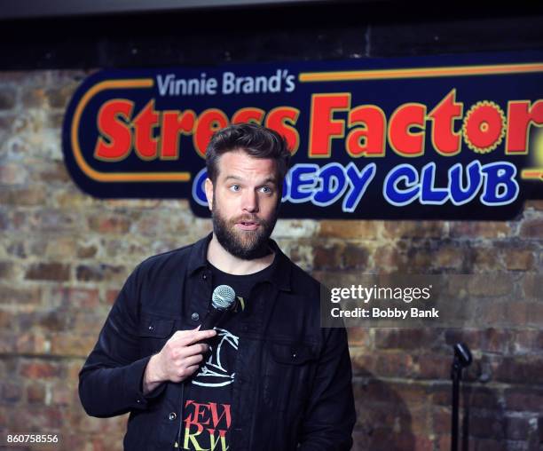 Comedian Anthony Jeselnik performs at The Stress Factory Comedy Club on October 12, 2017 in New Brunswick, New Jersey.