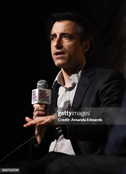 Writer and director Noah Baumbach attends the Film Independent at LACMA Special Screening and Q&A of "The Meyerowitz Stories" at the Bing Theatre at...