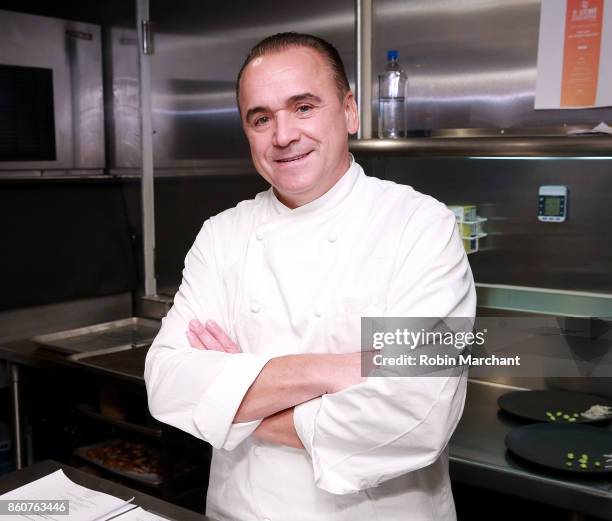 Chef Jean-Georges Vongerichten during his dinner as part of the Bank of America Dinner Series presented by The Wall Street Journal at Perry Street...