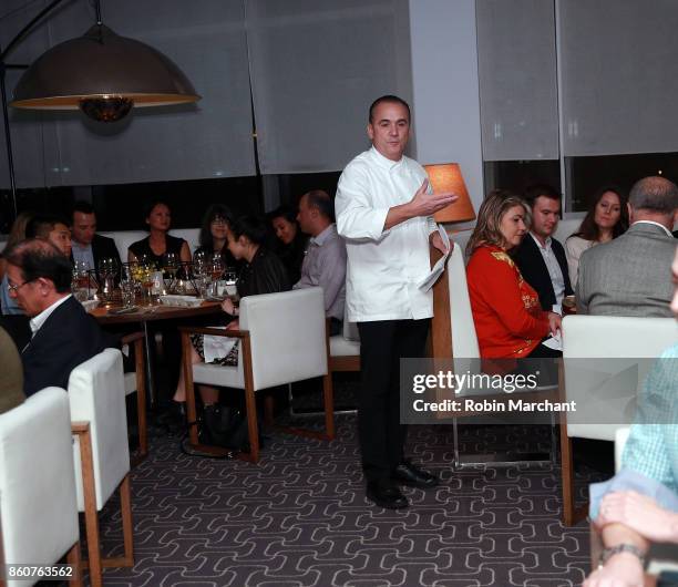 Chef Jean-Georges Vongerichten during his dinner as part of the Bank of America Dinner Series presented by The Wall Street Journal at Perry Street...