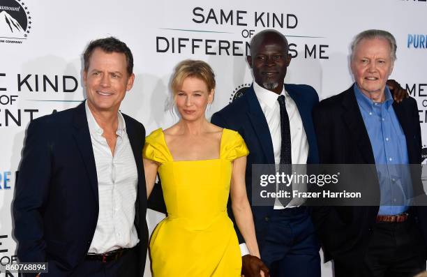 Greg Kinnear, Renee Zellweger,Djimon Hounsou; Jon Voight Premiere Of Paramount Pictures And Pure Flix Entertainment's "Same Kind Of Different As Me"...