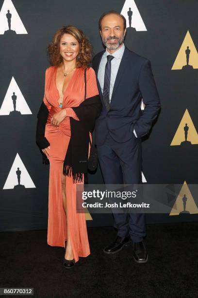 Fadia Afashe and Jay Abdo attend the Academy of Motion Picture Arts And Sciences 44th Student Academy Awards at Samuel Goldwyn Theater on October 12,...
