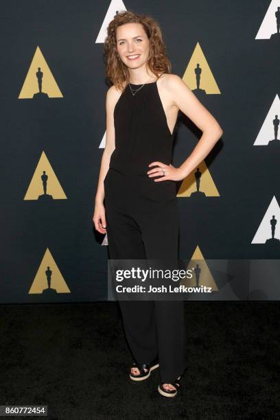 Marit Weerheijm attends the Academy of Motion Picture Arts And Sciences 44th Student Academy Awards at Samuel Goldwyn Theater on October 12, 2017 in...