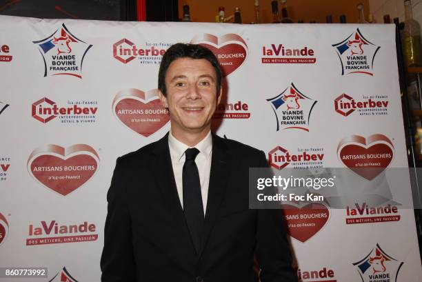 Benjamin Griveaux from LREM attends the 'Boeuf A la Mode' Dinner Hosted by Les Artisans Bouchers de Paris et Ile De France at Le Louchebem on October...