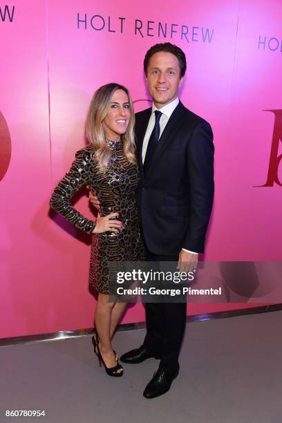 Vanessa Mulroney and Mark Mulroney attend Holt Renfrew's 180TH Anniversary hosted by Mr. W. Galen Weston and The Hon. Hilary M. Weston in partnership...
