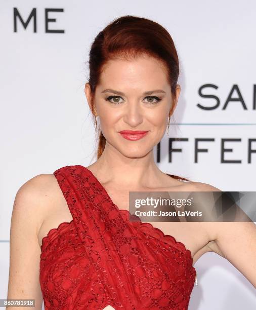 Actress Sarah Drew attends the premiere of "Same Kind of Different as Me" at Westwood Village Theatre on October 12, 2017 in Westwood, California.