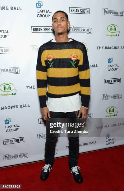 Los Angeles Lakers basketball player Jordan Clarkson attends The Imagine Ball at The Peppermint Club on October 12, 2017 in Los Angeles, California.