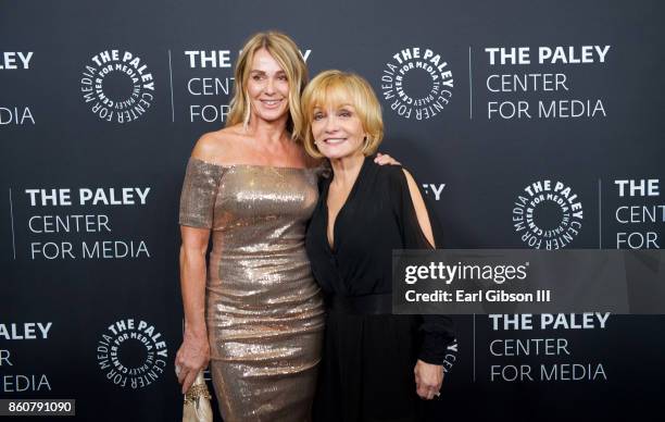 Gymnist Nadia Comaneci and actress Cathy Rigby attend Paley Honors In Hollywood: A Gala Celebration Women In Television at the Beverly Wilshire Four...