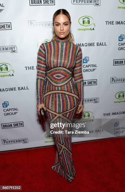 Pia Toscano attends The Imagine Ball at The Peppermint Club on October 12, 2017 in Los Angeles, California.