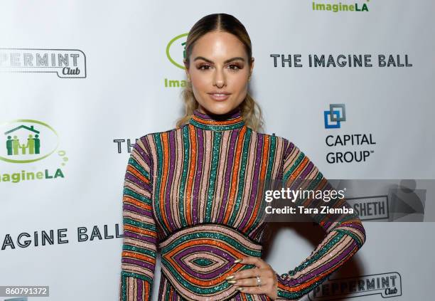 Pia Toscano attends The Imagine Ball at The Peppermint Club on October 12, 2017 in Los Angeles, California.