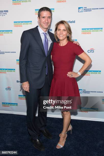 Justin Sadrian and guest attend the 2017 Hudson River Park Annual Gala at Hudson River Park's Pier 62 on October 12, 2017 in New York City.