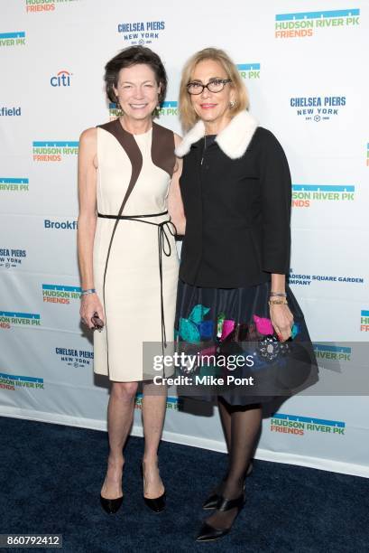 Diana Taylor and Madelyn Wils attend the 2017 Hudson River Park Annual Gala at Hudson River Park's Pier 62 on October 12, 2017 in New York City.