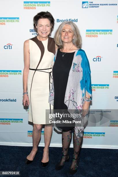 Diana Taylor and Connie Fishman attends the 2017 Hudson River Park Annual Gala at Hudson River Park's Pier 62 on October 12, 2017 in New York City.
