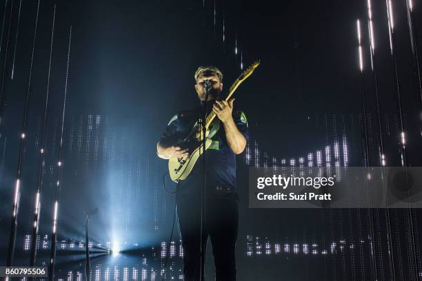 Joe Newman of Alt-J performs at WaMu Theater on October 12, 2017 in Seattle, Washington.