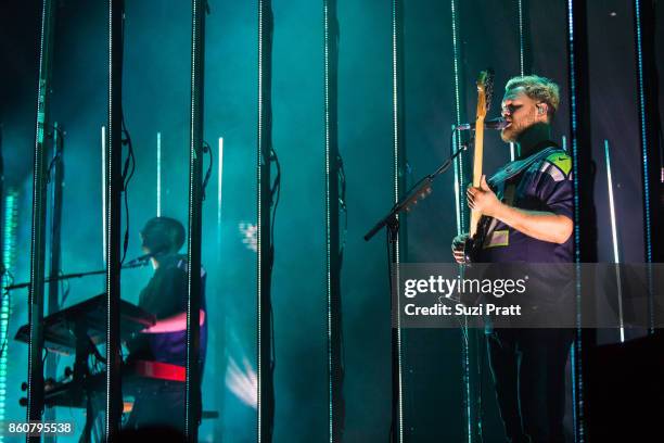 Joe Newman of Alt-J performs at WaMu Theater on October 12, 2017 in Seattle, Washington.