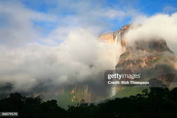 angel falls, venezuela - la gran sabana stock-fotos und bilder